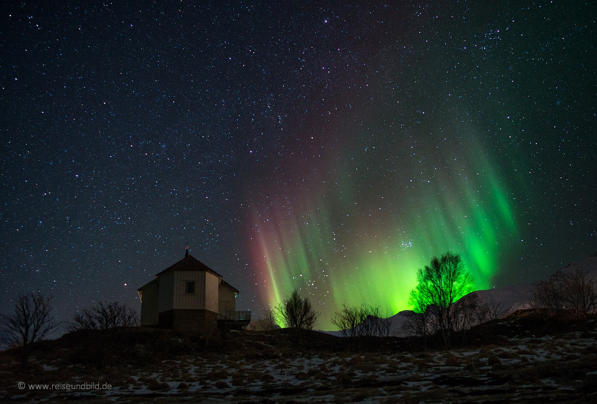 Polarlicht in der Region Svolvaer