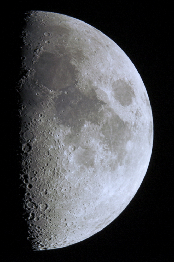 7 Tage Mond mit D7D am Teleskop 2007