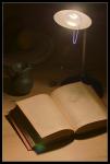 Buch mit Lampe