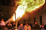 Feuerspucker beim Perchtenlauf