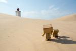 Familie Danbo am Rubjerg Knude Fyr