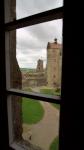 Blick vom Coselturm zum Siebenspitzenturm (der hintere mit der Fahne)