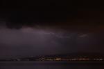Blitz überm See