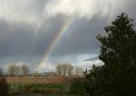 Regenbogen von der Terrasse