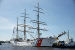 USCG Eagle  kurz vor dem Anlegen