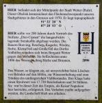 Schild "Mitte von Wetter"