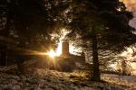 Burg Gleiberg im Gegenlicht