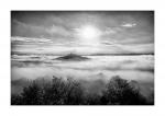 Burg Gleiberg im Herbstnebel