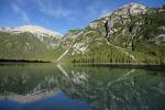 Blick auf den Dürrensee in Süd Tirol