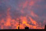 Sonnenuntergang vom Wohnzimmerfenster aus