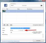 Upload zu facebook