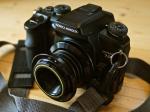 "Digital Retro" - Digitale Minolta DSLR mit Lensbaby Muse Double Glass