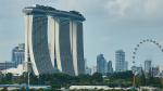 Marina Bay Sands vom Meer aus