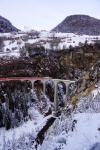 Rhätische Bahn auf dem Landwasserviadukt zw. Alvaneu und Filisur