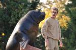 Mähnenrobbe mit Pfleger im Zoo Heidelberg