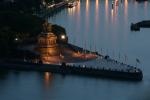 Deutsches Eck bei Nacht