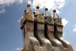 Kamin auf der Casa Batllo, Barcelona