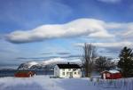 Häuser im Schnee