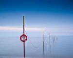 Am Strand von Langeoog im Morgengrauen