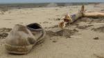 Schuh am Strand