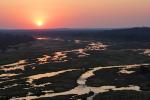 Sonnenuntergang im Kruger-Nationalpark