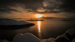 Sonnenaufgang am Polarmeer