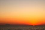 Sonnenuntergang mit Blick auf den Stromboli