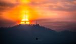 Sonnenaufgang über dem Uetliberg