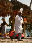 Erfrischende Snacks am Strand