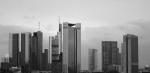 Skyline von Frankfurt V3 SW.