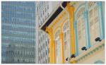 Singapur Fassade alt & neu