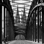 Kölner Dom von Hohenzollernbrücke aus