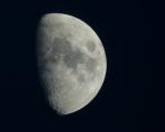 Mond  1. Versuch mit  Sigma 600mm