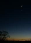 Mond und Venus