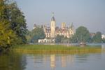 Schweriner Schloss im Morgenlicht