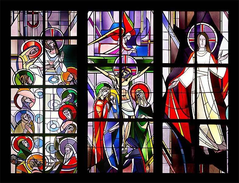 Kirchenfenster collage aus dem Schwarzwald