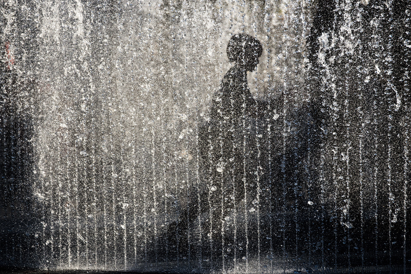 Szenen im Springbrunnen