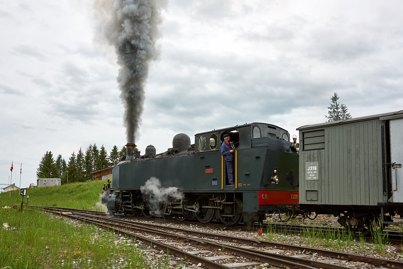 Dampfzug Saignelégier 01