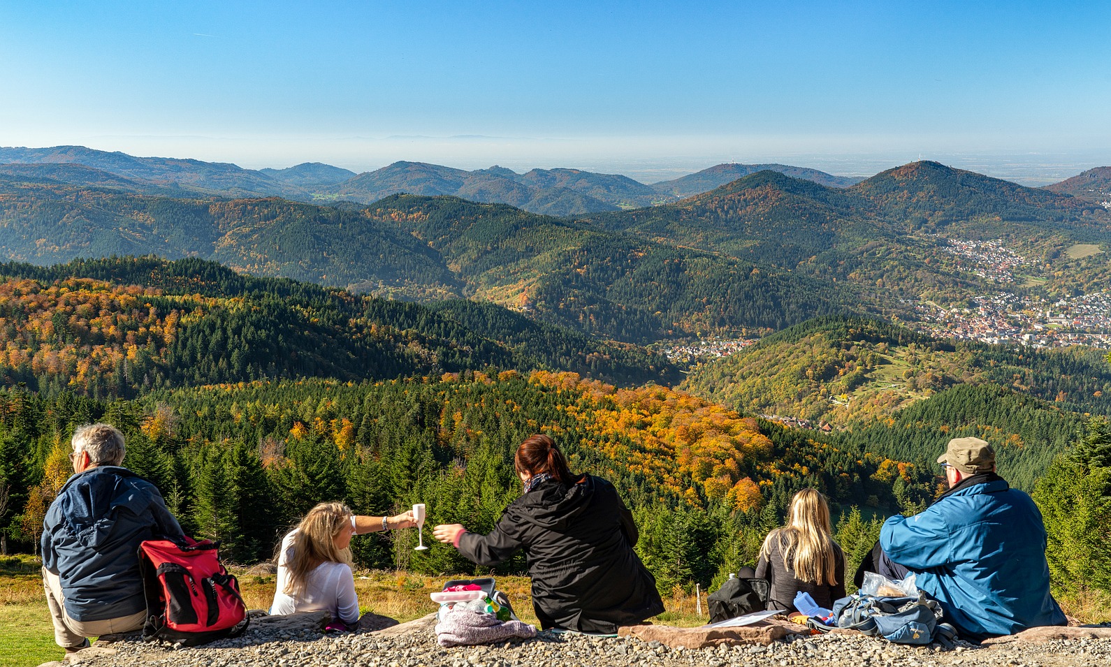 Sitzen an der Teufelsmühle