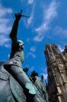 Jeanne d'Arc vor der Kathedrale in Reims