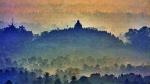 Borobodur im Morgendunst