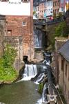 Sicht auf Wasserfall in Saarburg