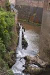 Sicht vom Wasserfall in Saarburg