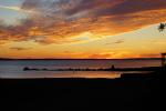 Sonnenuntergang in Kroatien mit Wolken