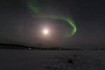 Mond und Nordlicht Finnland