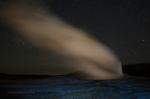 Geysir bei Nacht