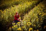 Amy Pond with Sunflowers