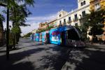 oberleitungslose Straßenbahn in Sevilla
