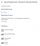 Windows 10 Settings Tastatur