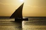 Abendblick auf den Indischen Ozean vor Sansibar